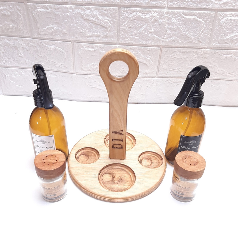 ست 5 پارچه اسپری روغن و نمک پاش کد 23 ست 5 پارچه اسپری روغن و نمک پاش کد 23