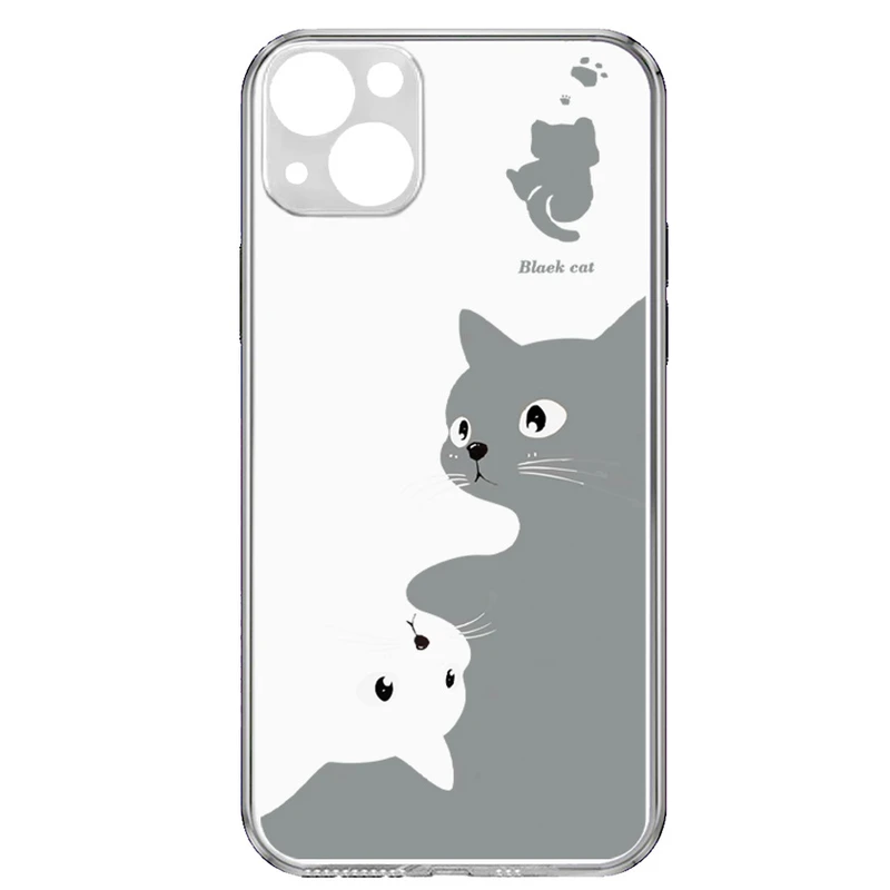 کاور طرح Gray Cat مناسب برای گوشی موبایل اپل IPhone 13 Mini 