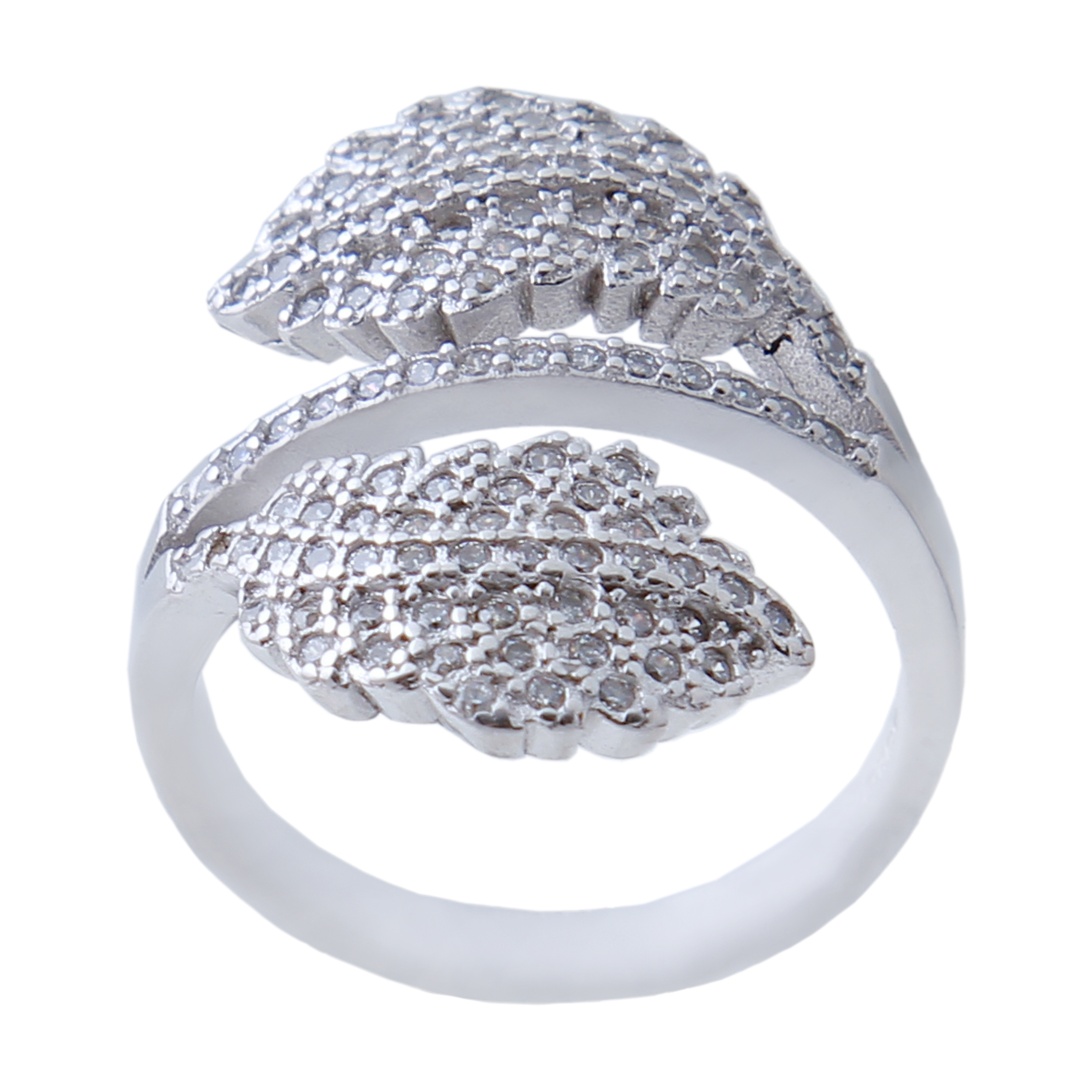 انگشتر نقره زنانه بازرگانی میلادی کد AWR_651