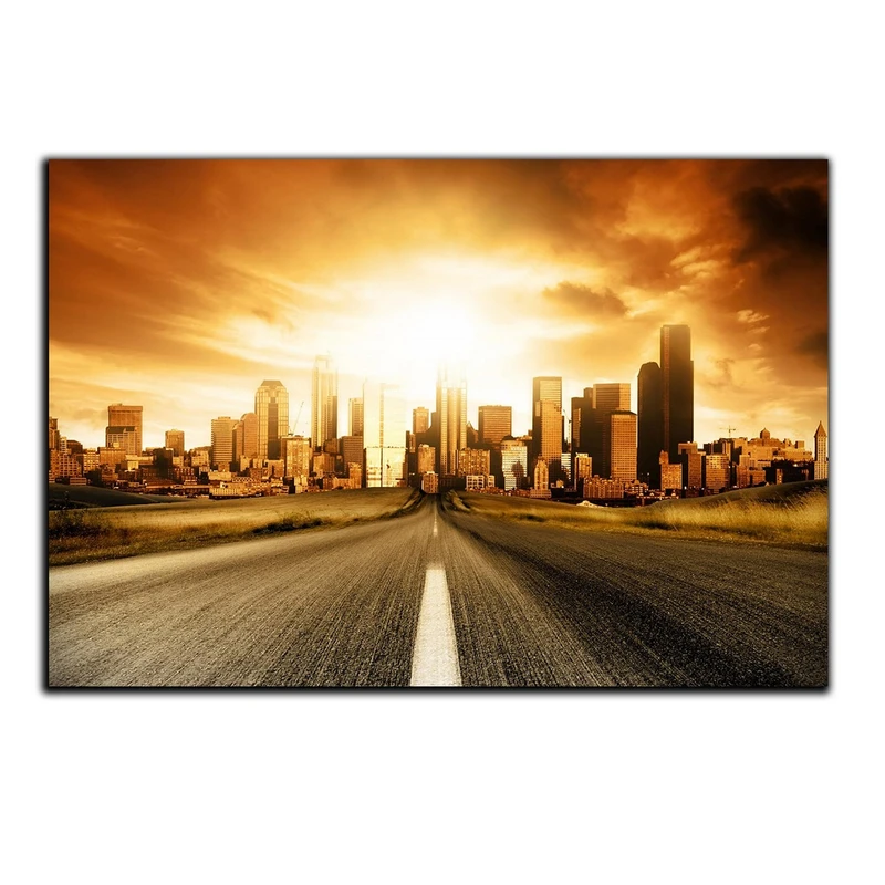 تابلو شاسی بکلیت طرح جاده و غروب آفتاب مدل SH-312