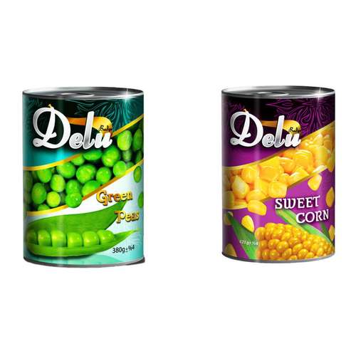 کنسرو ذرت دلو - 420 گرم و کنسرو نخودفرنگی دلو - 380 گرم مجموعه 2 عددی