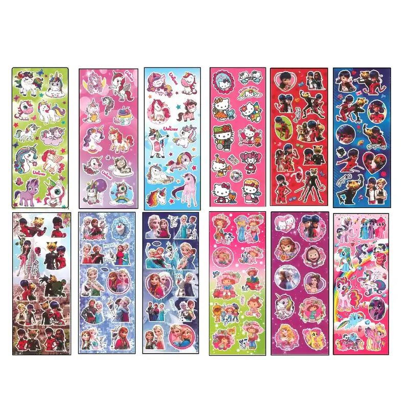 برچسب طرح عروسکی دخترانه کد  NGHC مجموعه 60 عددی