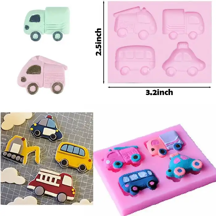 قالب فوندانت به گز مدل ماشین امداد