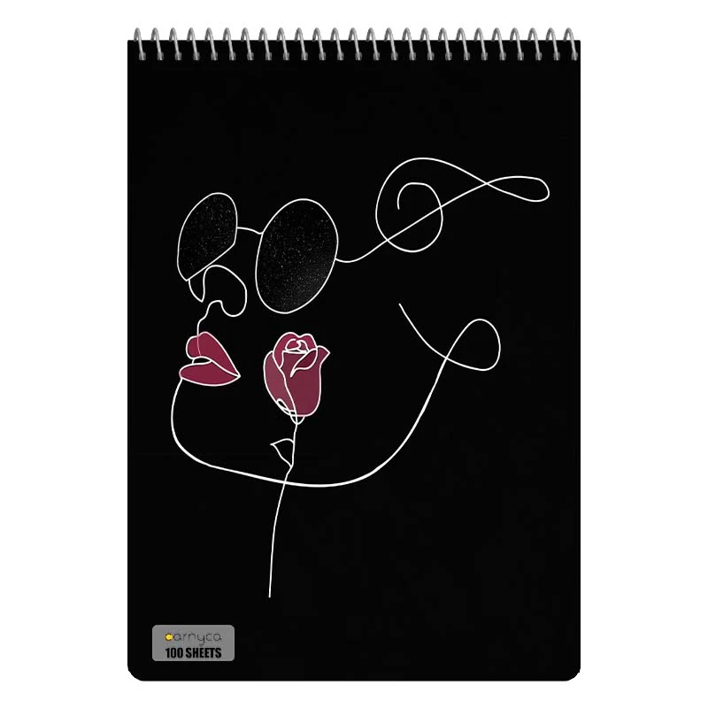 دفتر شطرنجی 100 برگ کارنیکا طرح مینیمال Minimal کد 43074