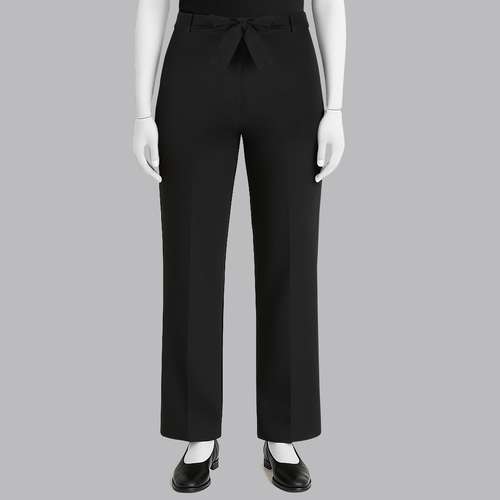 شلوار زنانه مدل هاوین مازراتی راسته کمرکش کد 326  رنگ مشکی