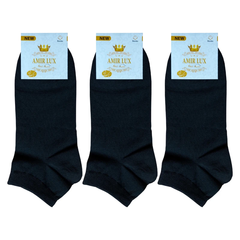 جوراب زنانه مدل مچی ساده نخ پنبه اعلاء بسته 3 عددی