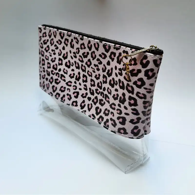 کیف لوازم آرایش زنانه مدل PK-023 طرح پلنگی