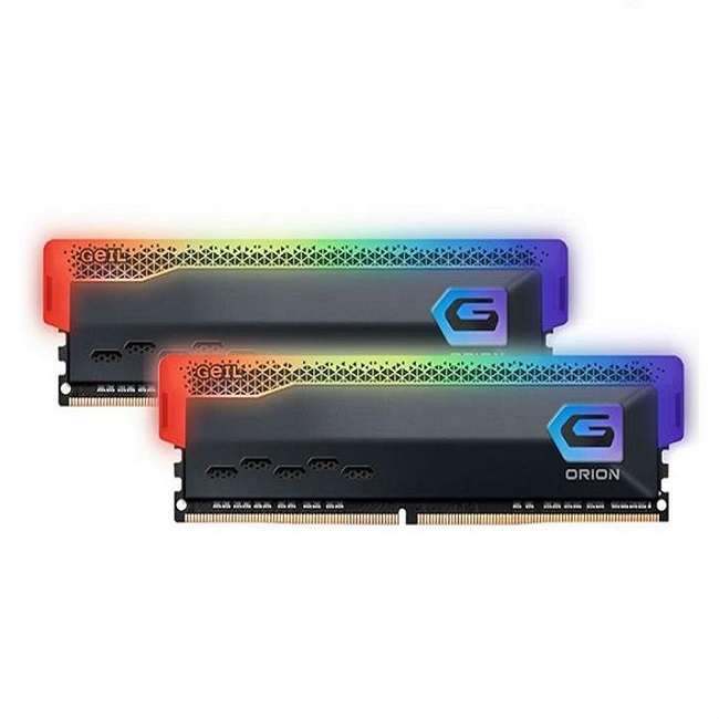 رم دسکتاپ DDR4 دو کاناله 3200 مگاهرتز CL16 گیل مدل Orion RGB ظرفیت 16 گیگابایت
