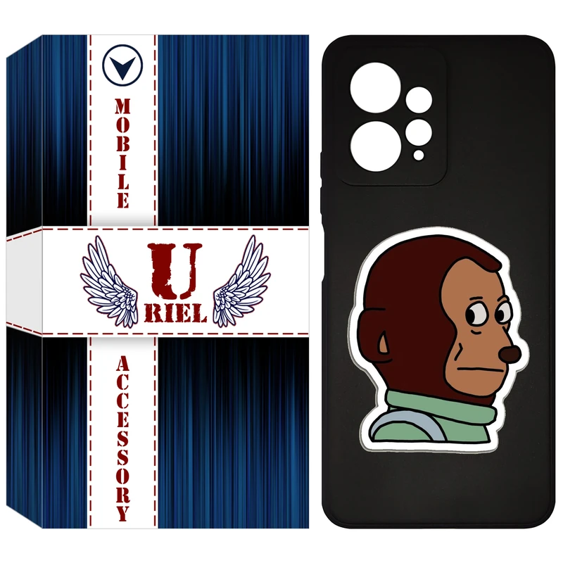 کاور یوریل مدل KSH کد 88 طرح میمون مناسب برای گوشی موبایل شیائومی Redmi Note 12 4G