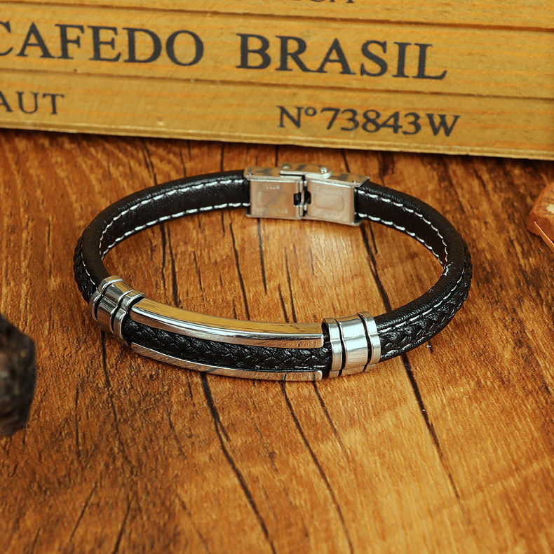 دستبند مردانه گالری گوهرسنگ مدل چرم ;n PH1419 دستبند مردانه گالری گوهرسنگ مدل چرم ;n PH1419