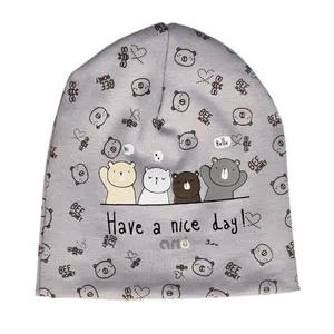 کلاه نوزادی دولایه مدل خرسی کد sh20.25