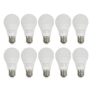 لامپ ال ای دی 9 وات اپتونیکا مدل حبابی پایه E27 بسته 10 عددی