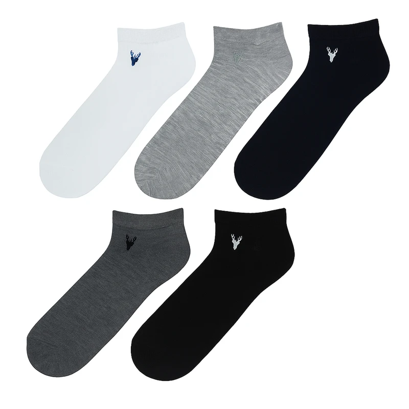 جوراب ساق کوتاه مردانه ال سی وایکیکی مدل w52361z8 مجموعه 5 عددی