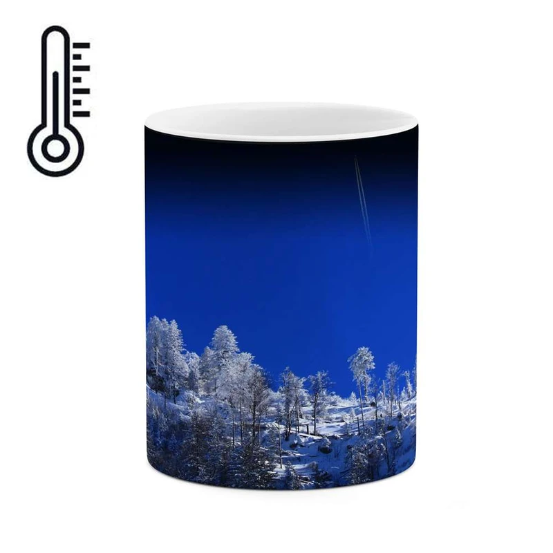 ماگ حرارتی کاکتی مدل منظره برفی کد mgh14987