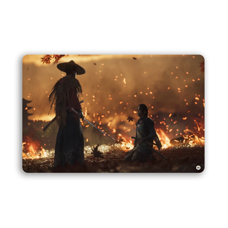 ماوس پد مخصوص بازی شادیت مدل Ghost of Tsushima کد1074 سایز 37*24 سانتی متر