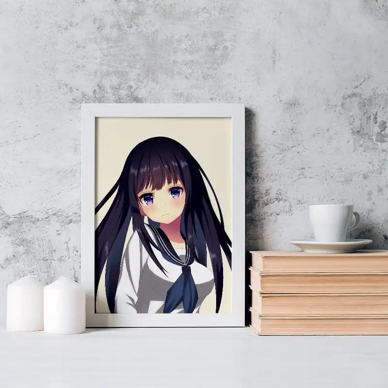 تابلو خندالو مدل چیتاندا انیمه هیوکا Hyouka کد 17075