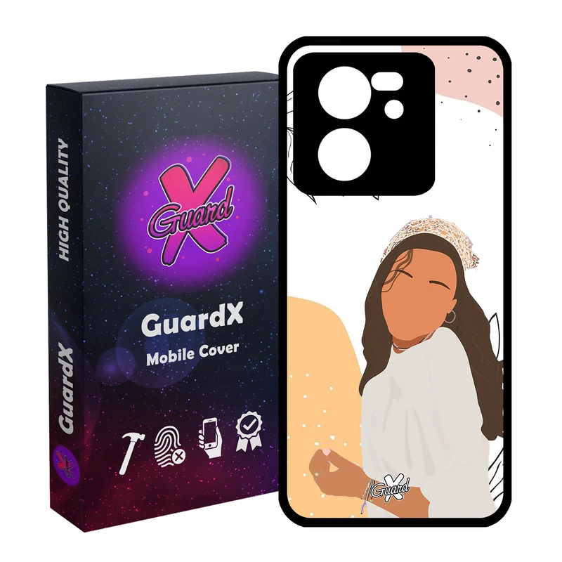 کاور گارد ایکس طرح دختر مدل Glass10367 مناسب برای گوشی موبایل شیائومی 13T/13T Pro/Redmi K60 Ultra