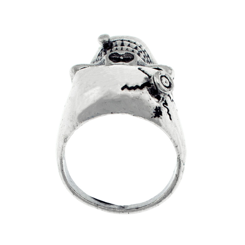 انگشتر مردانه برانت طرح جمجمه گلوله خورده