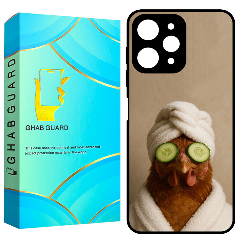 کاور قاب گارد طرح مرغ اسپا مدل GCHPR12 مناسب برای گوشی موبایل شیائومی Redmi 12 4G / Redmi 12 5G / Poco M6 Pro 5G