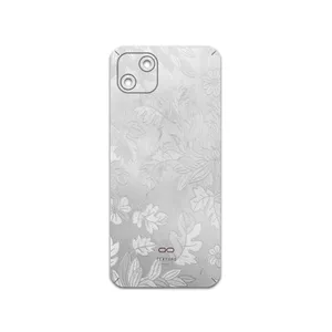 MAHOOT Silver-Wildflower Cover Sticker for Wiko T10