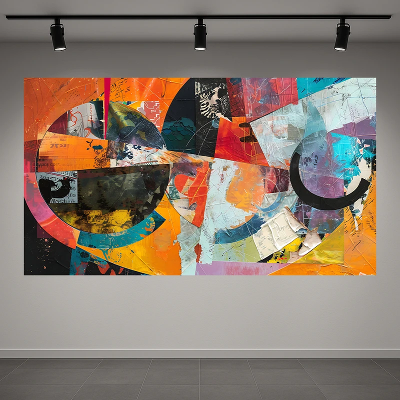 پوستر طرح انتزاعی مدل دایره رنگی کد AR3060664