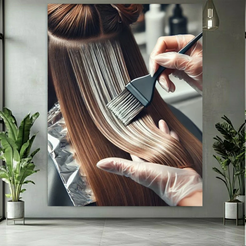 پوستر طرح آرایشگاه زنانه مدل رنگ مو کد FP106528