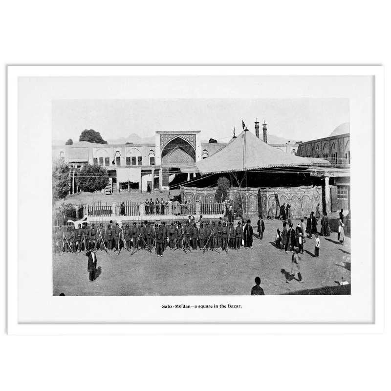 تابلو بکلیت طرح تهران قدیم سبزه میدان مدل W-14436