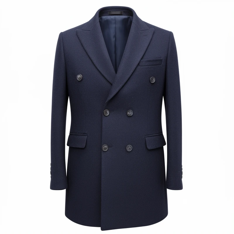 پالتو بلند مردانه مدل کشمیر پشمی 67804