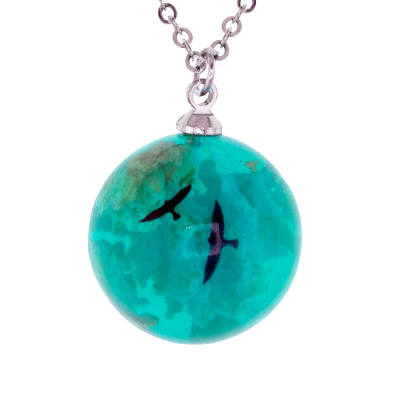 گردنبند برانت طرح پرواز پرندگان در آسمان