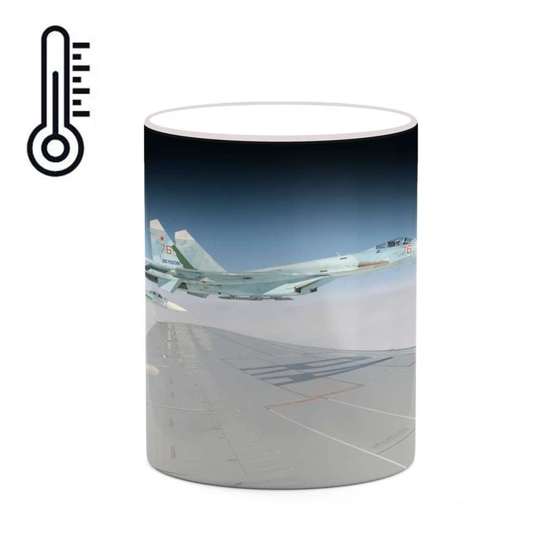 ماگ حرارتی کاکتی مدل هواپیمای جنگنده کد mgh20362