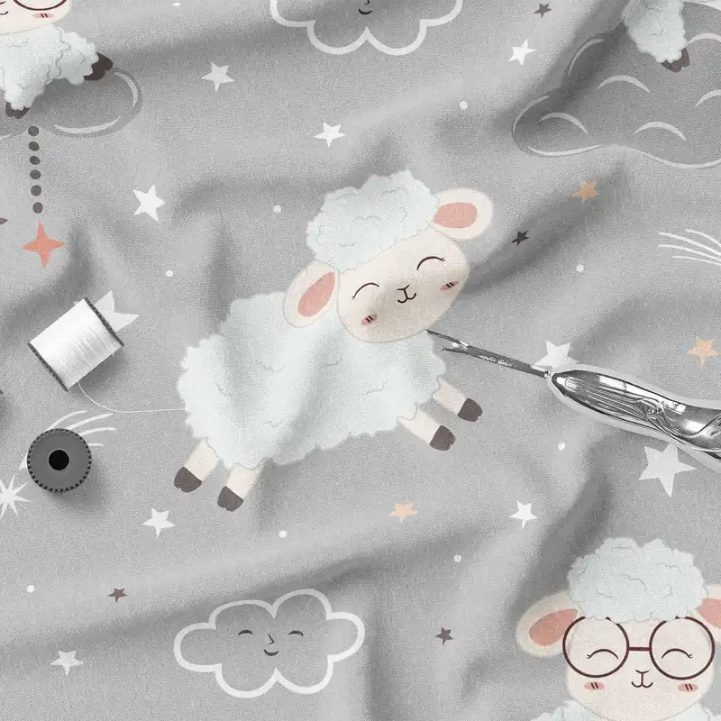 پارچه ملحفه پارچه باما مدل مخمل  طرح کارتونی کد 5011445