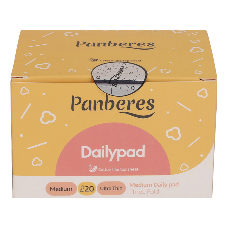 پد بهداشتی پنبه ریز مدل Ultra Thin سایز متوسط بسته 20 عددی