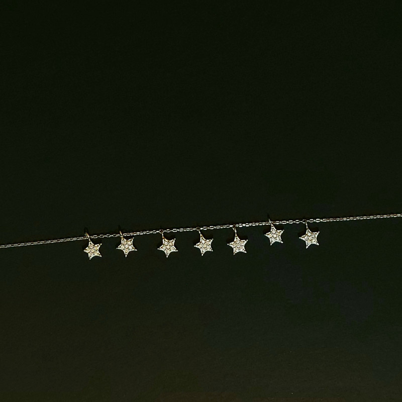 پابند نقره زنانه مدل P727 پابند نقره زنانه مدل P727