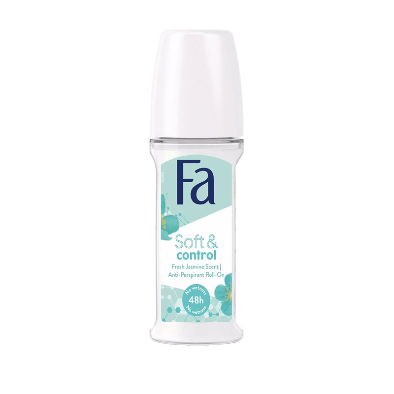 رول ضد تعریق زنانه فا مدل Soft and Control Fresh Jasmine Scent حجم 50 میلی لیتر رول ضد تعریق زنانه فا مدل Soft and Control Fresh Jasmine Scent حجم 50 میلی لیتر