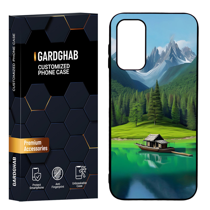 کاور گارد قاب مدل پشت گلس هنری مناسب برای گوشی موبایل سامسونگ Galaxy A14