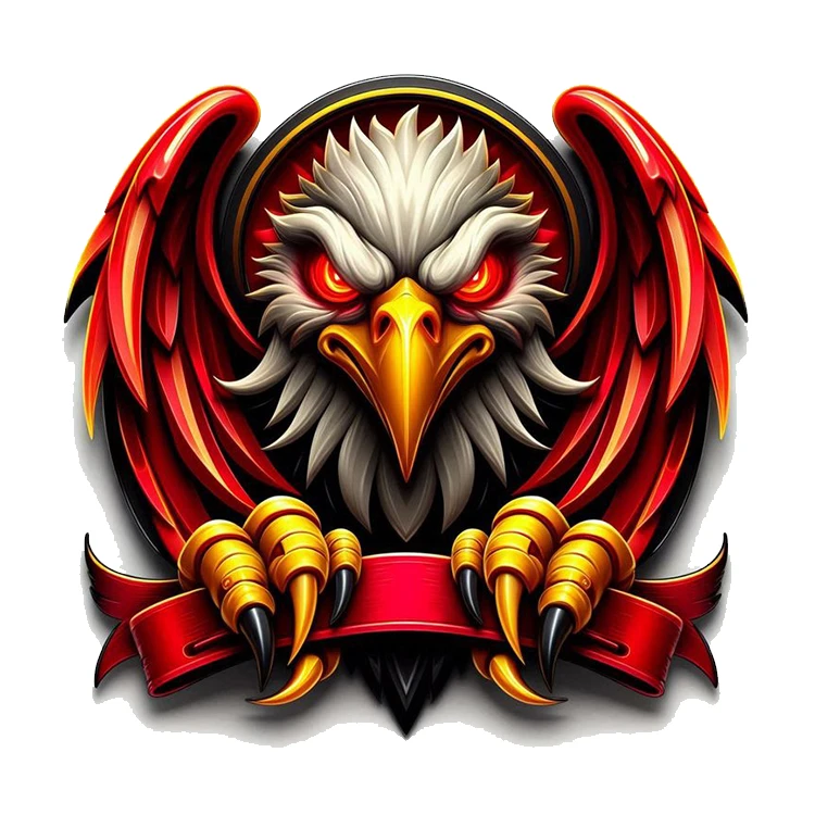 استیکر پارچه و لباس پاد آفرین مدل عقاب کد 3027