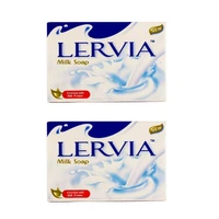 صابون سفید کننده و روشن کننده لرویا مدل شیری وزن 90 گرم بسته 2 عددی