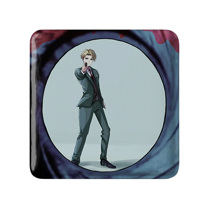 مگنت خندالو طرح لوید انیمه اسپای ایکس فمیلی Spy X Family مدل مربعی کد 22185