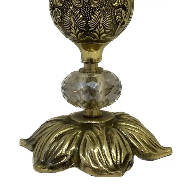 جاشمعی برنجی مدل پایه برگی102315