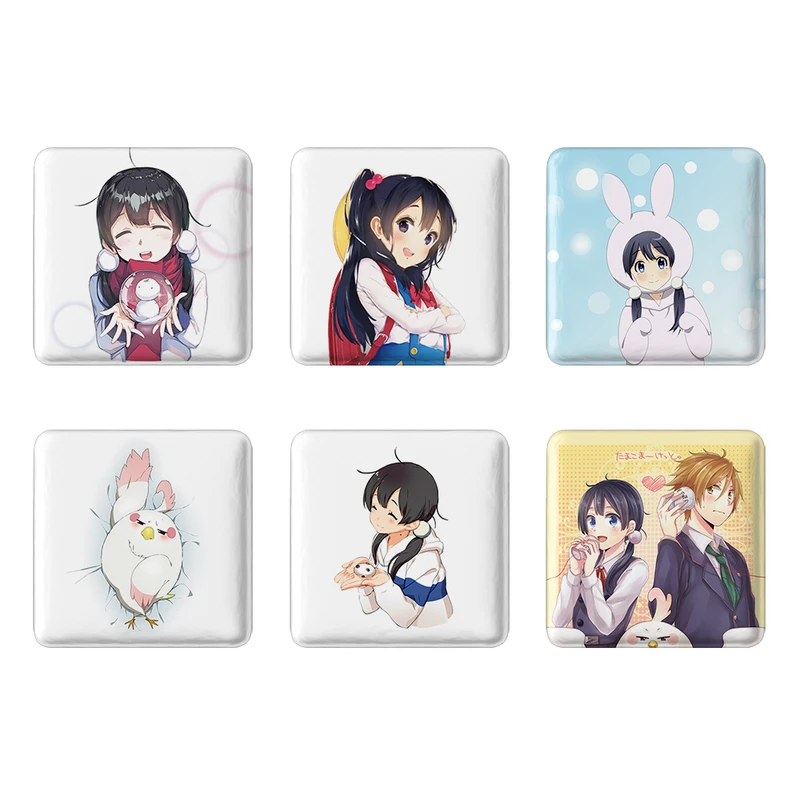 مگنت خندالو طرح انیمه فروشگاه تاماکو Tamako Market کد 1378B مجموعه 6 عددی