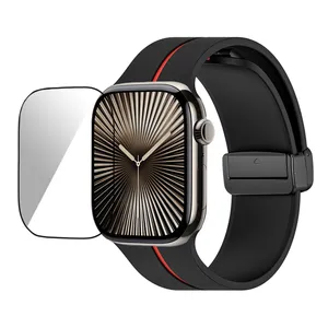 Goof PMMA-DsiliMag Strap suitable for Apple Watch Series 10 42mm With Screen Protector