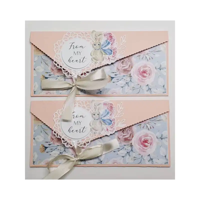 پاکت پول مدل خرگوش و گل