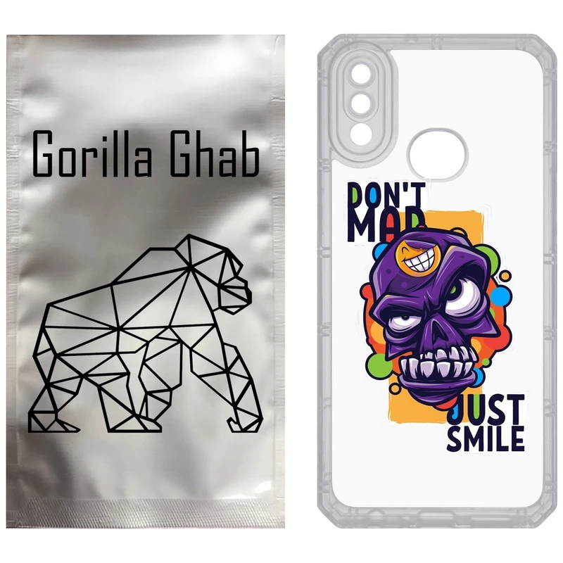 کاور گوریلا قاب مدل CLG کد 33 طرح Smile مناسب برای گوشی موبایل سامسونگ Galaxy A10S / M10S