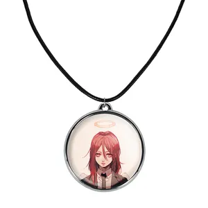 گردنبند خندالو مدل انجل و ماکیما انیمه مرد اره ای Chainsaw Man کد 2233722346