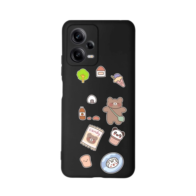 کاور قاب گارد طرح خرس شکلاتی کد m4969 مناسب برای گوشی موبایل شیائومی Redmi Note 12 Pro 5G