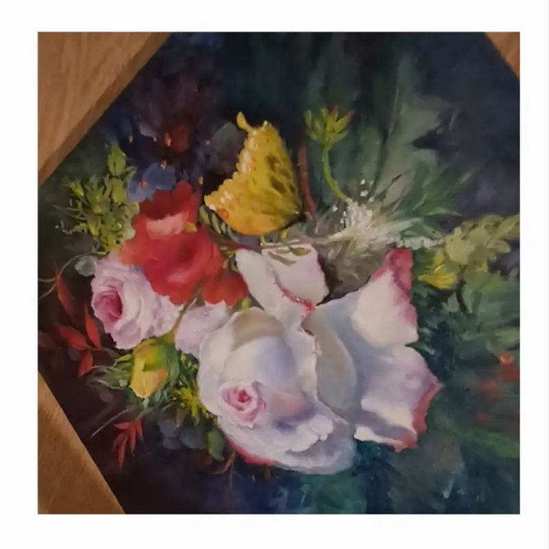 تابلو نقاشی طرح گل