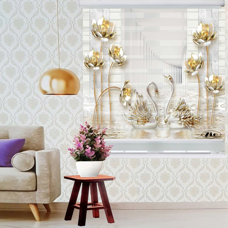 پرده زبرا زیو کد 1085 سایز 150x150 سانتی متر