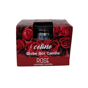 شمع لیوانی سلین مدل  گل رز