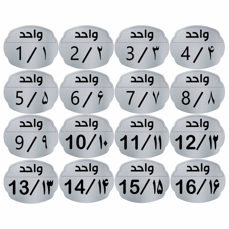 تابلو نشانگر مدل واحد مجموعه 16 عددی
