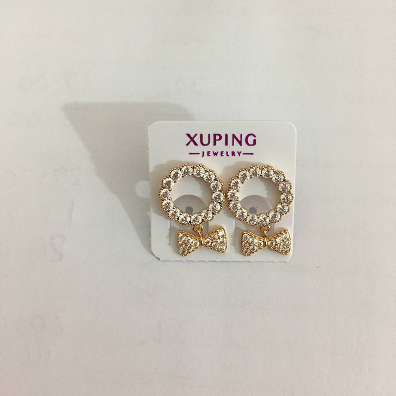 گوشواره زنانه ژوپینگ مدل پاپیون کد J18